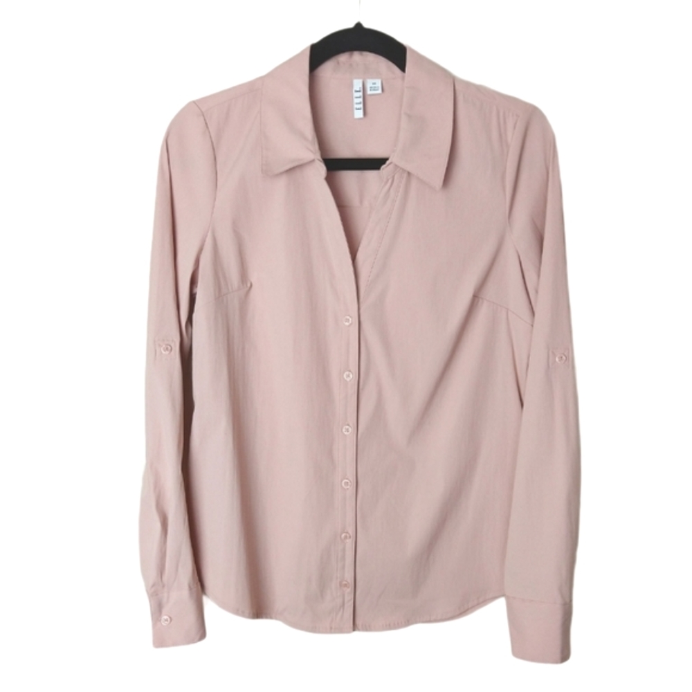Elle Women XS 0/2 Button Down Regal Princess Versatile Career Blouse NWOT